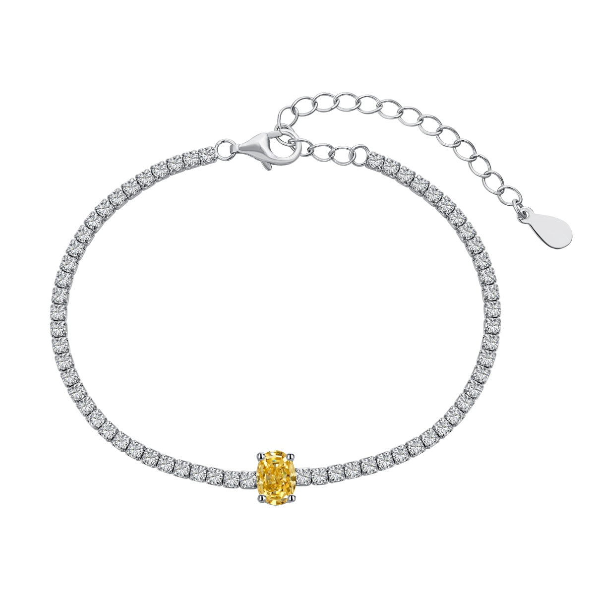 [Max Jewelry ]0.75 Carat Exquisite Oval Cut Daily Bracelet