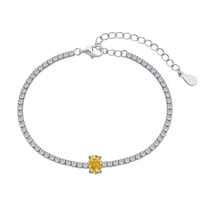 [Max Jewelry ]0.75 Carat Exquisite Oval Cut Daily Bracelet