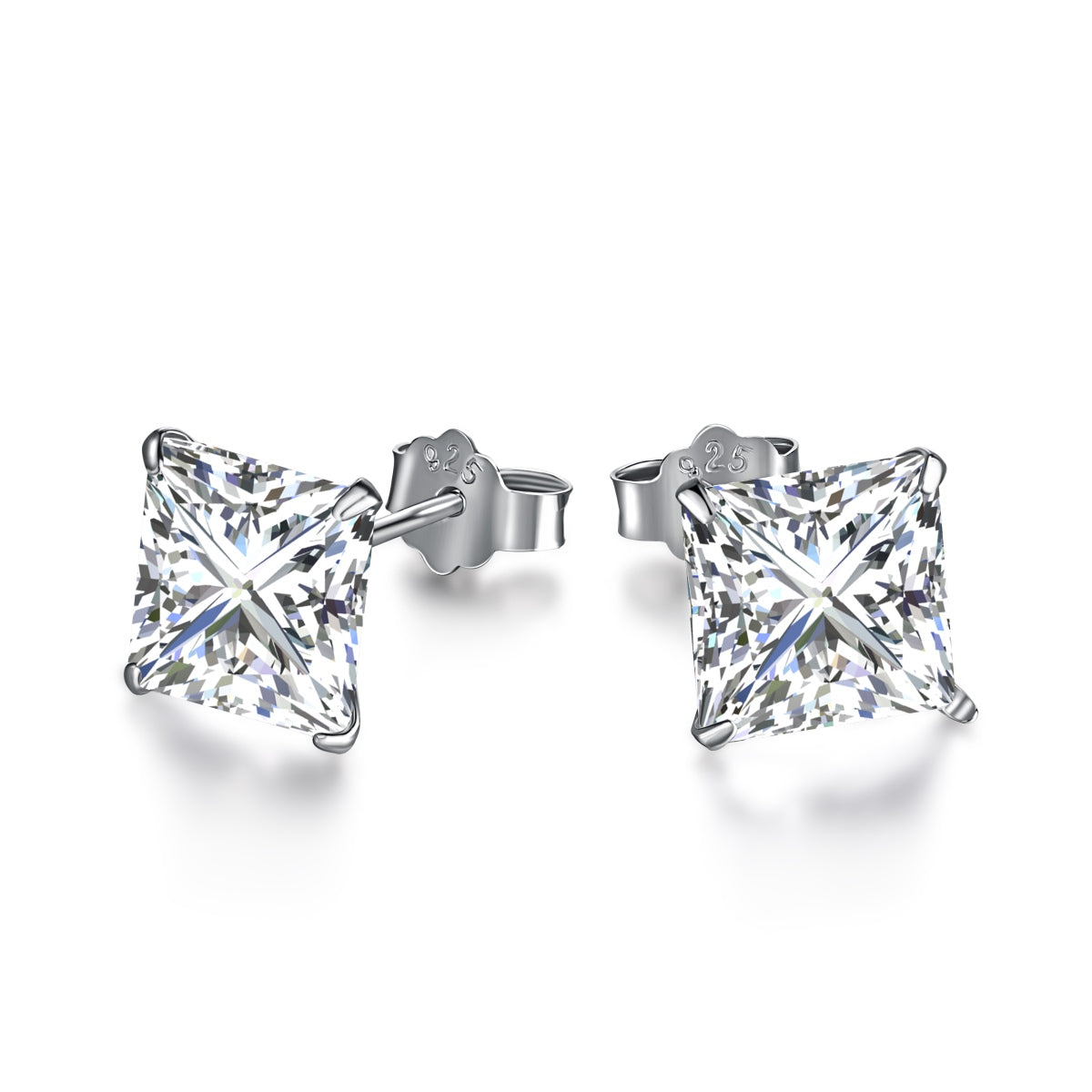 [Max Jewelry ]Ornate Square Shape Earrings
