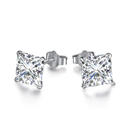 [Max Jewelry ]Ornate Square Shape Earrings