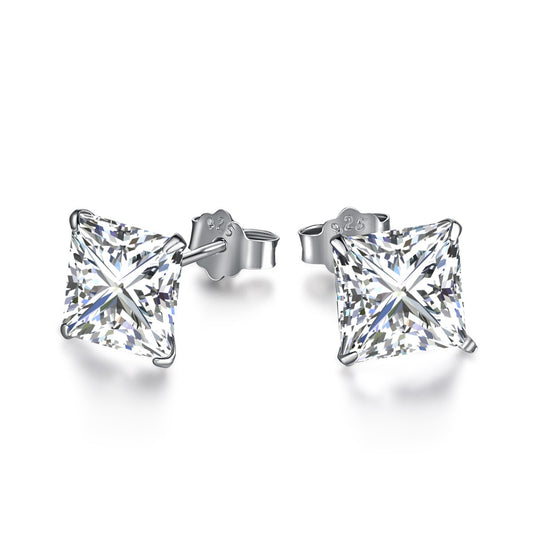 [Max Jewelry ]Ornate Square Shape Earrings