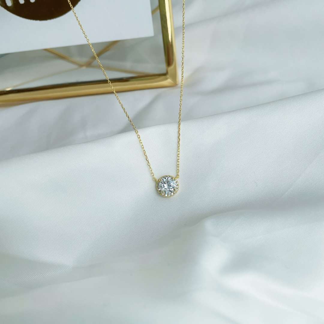 [Max Jewelry ]Luxurious Round Cut Necklace