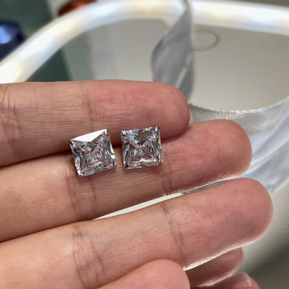 [Max Jewelry ]Ornate Square Shape Earrings