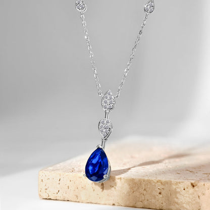 [Max Jewelry ]Dazzling Pear Cut Necklace
