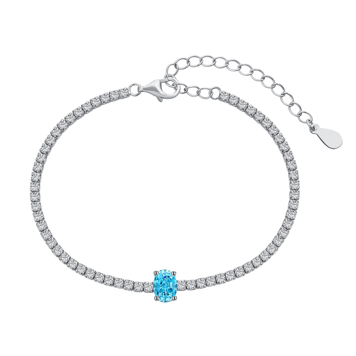 [Max Jewelry ]0.75 Carat Exquisite Oval Cut Daily Bracelet