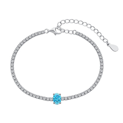 [Max Jewelry ]0.75 Carat Exquisite Oval Cut Daily Bracelet