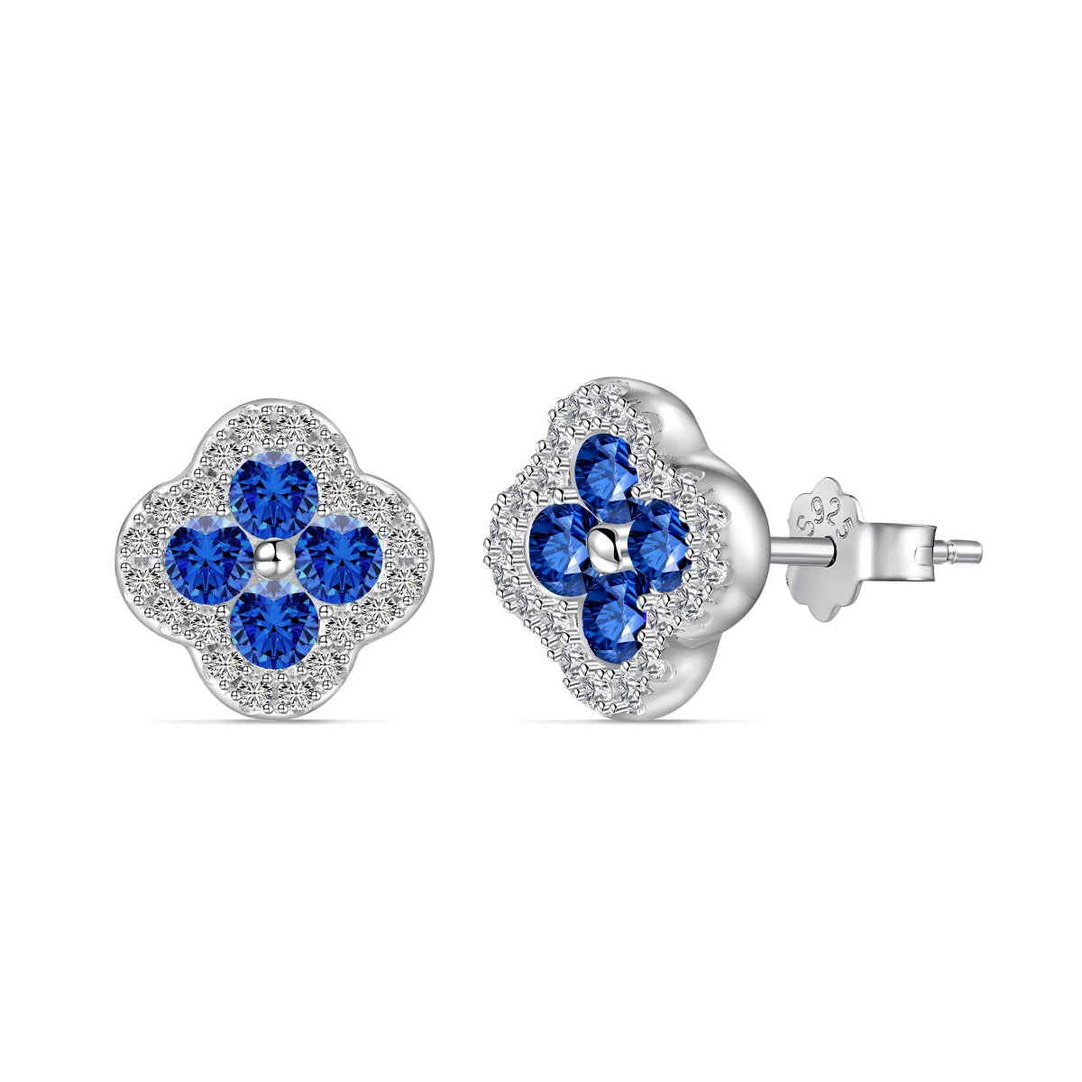 [Max Jewelry ]Four-Leaf Clover Flower Shaped Earrings