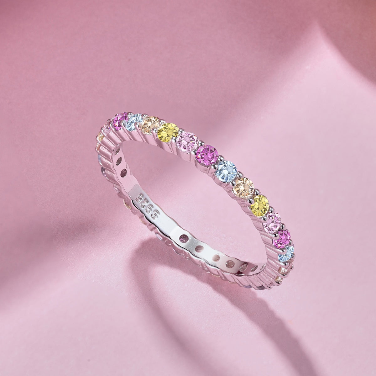 [Max Jewelry ]Elegant Vivid Round Cut Daily Ring