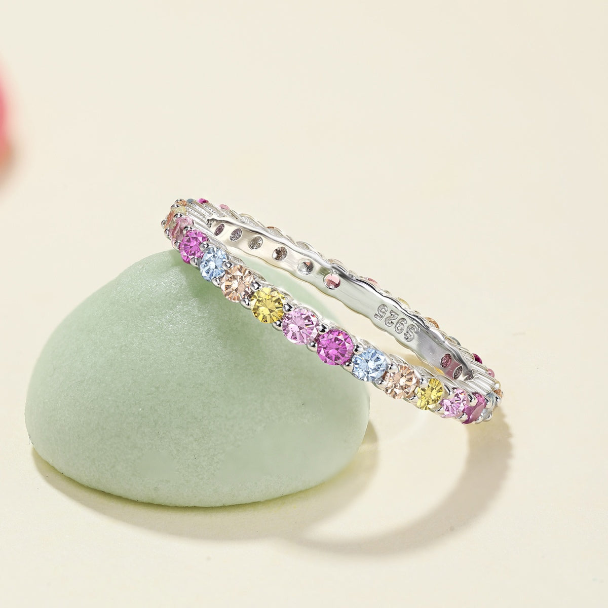 [Max Jewelry ]Elegant Vivid Round Cut Daily Ring