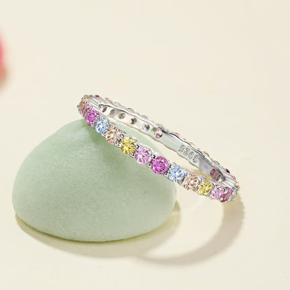 [Max Jewelry ]Elegant Vivid Round Cut Daily Ring