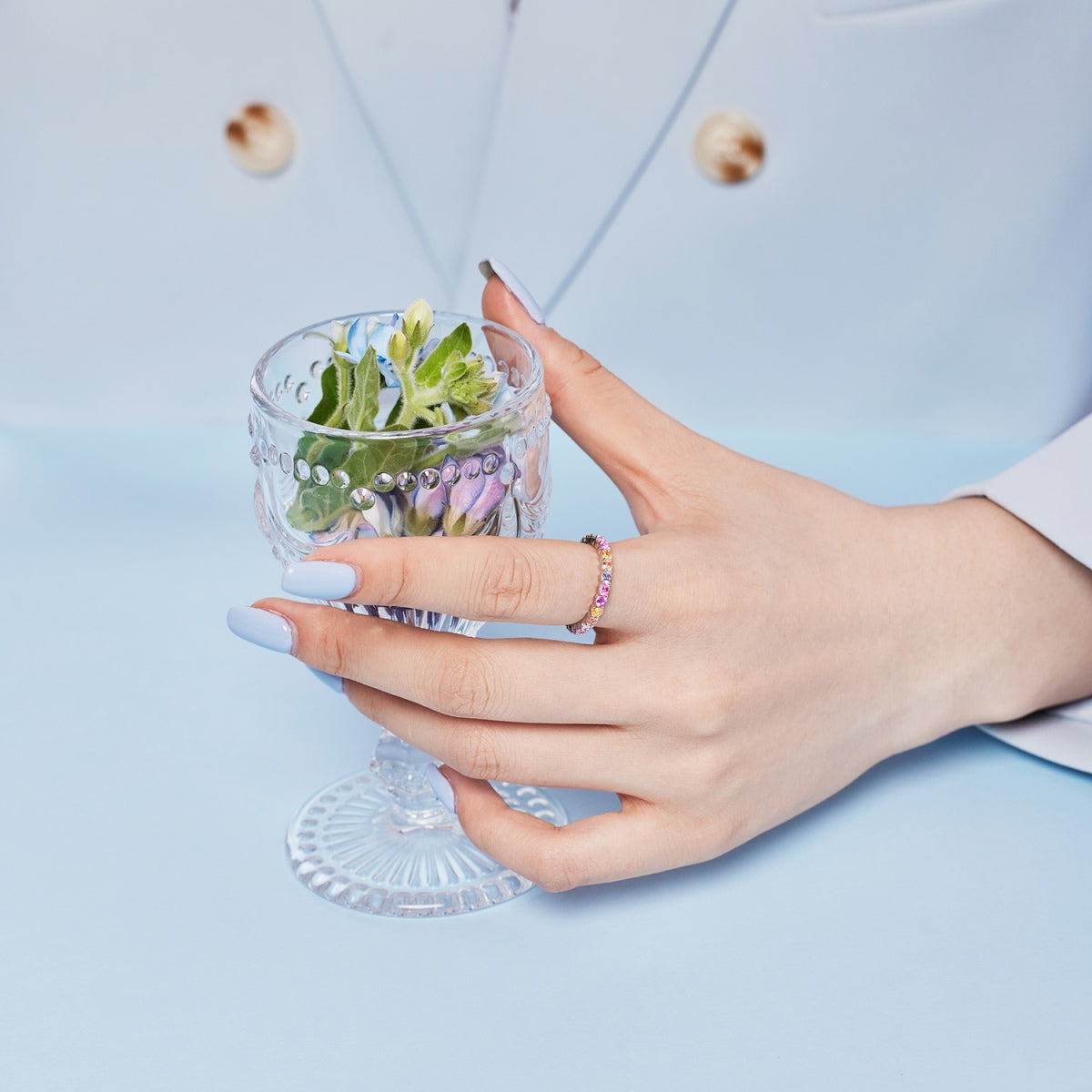 [Max Jewelry ]Dazzling Resplendent Round Cut Party Ring