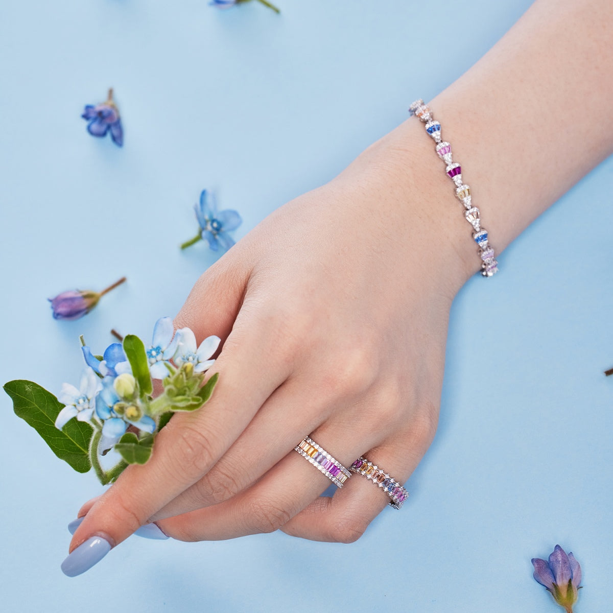 [Max Jewelry ]Radiant Water Drop Shape Daily Bracelet