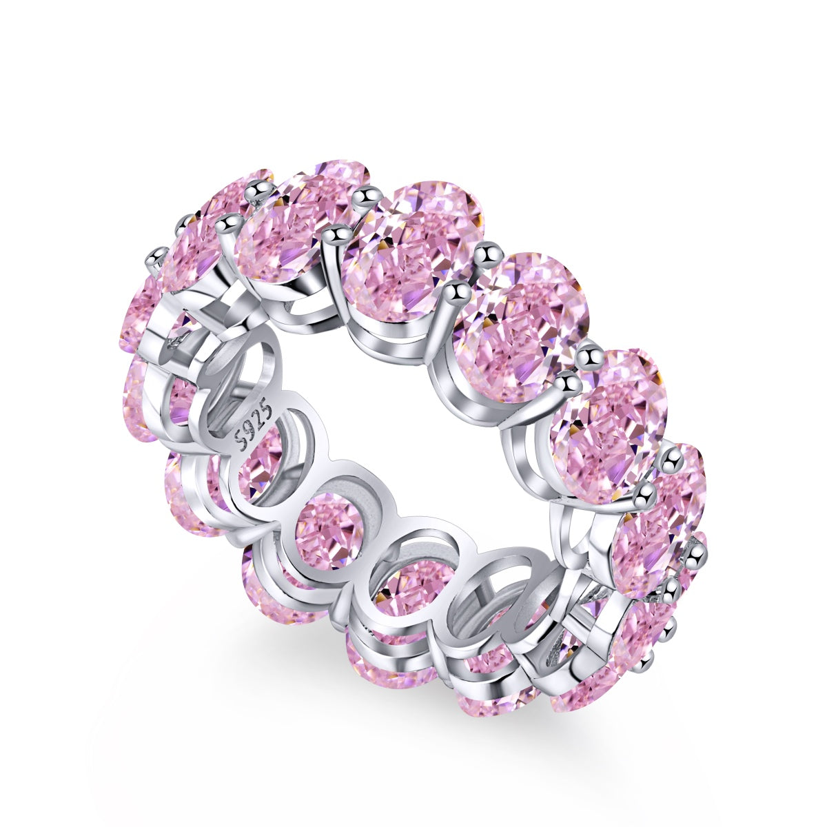 [Max Jewelry ]Dainty Elongated Cushion Cut Tennis Ring