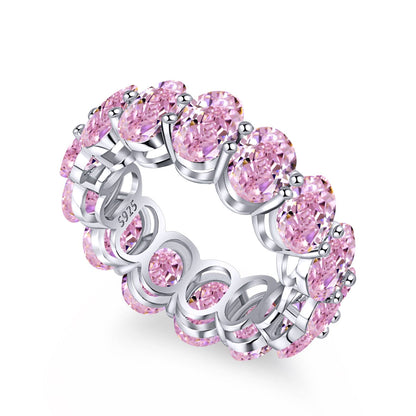 [Max Jewelry ]Dainty Elongated Cushion Cut Tennis Ring