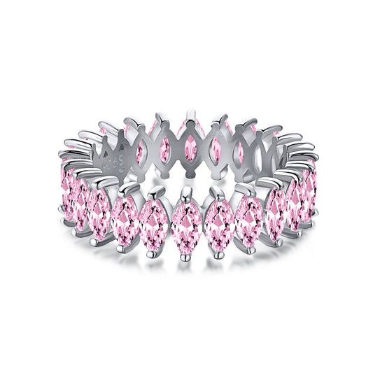 [Max Jewelry ]Gorgeous Marquise Cut Tennis Ring