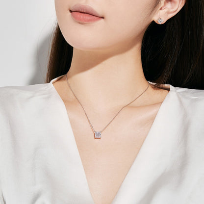 [Max Jewelry ]1.0 Carat Radiant Princess Cut Wedding Earrings