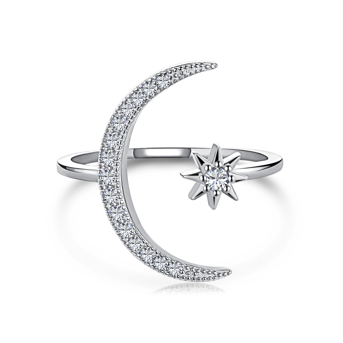 [Max Jewelry ]Eternity Moon & Star Ring