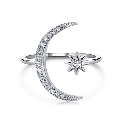 [Max Jewelry ]Eternity Moon & Star Ring
