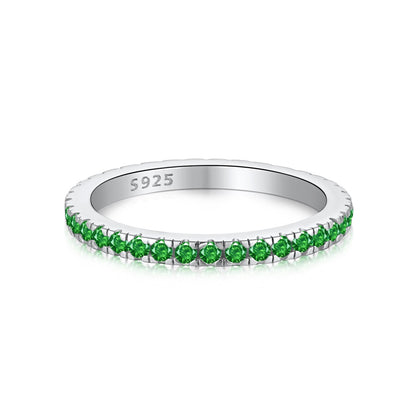 [Max Jewelry ]Delicate Sparkling Round Cut Daily Ring