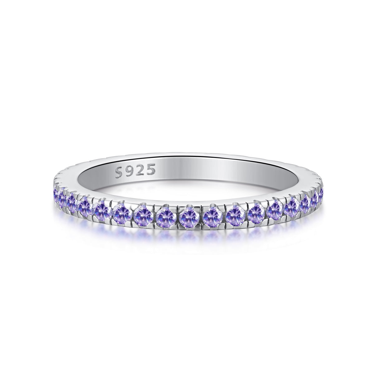 [Max Jewelry ]Delicate Sparkling Round Cut Daily Ring