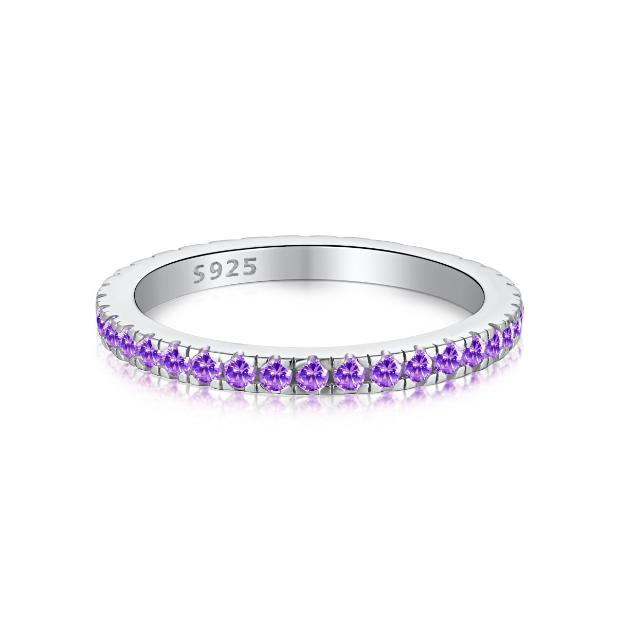 [Max Jewelry ]Delicate Sparkling Round Cut Daily Ring