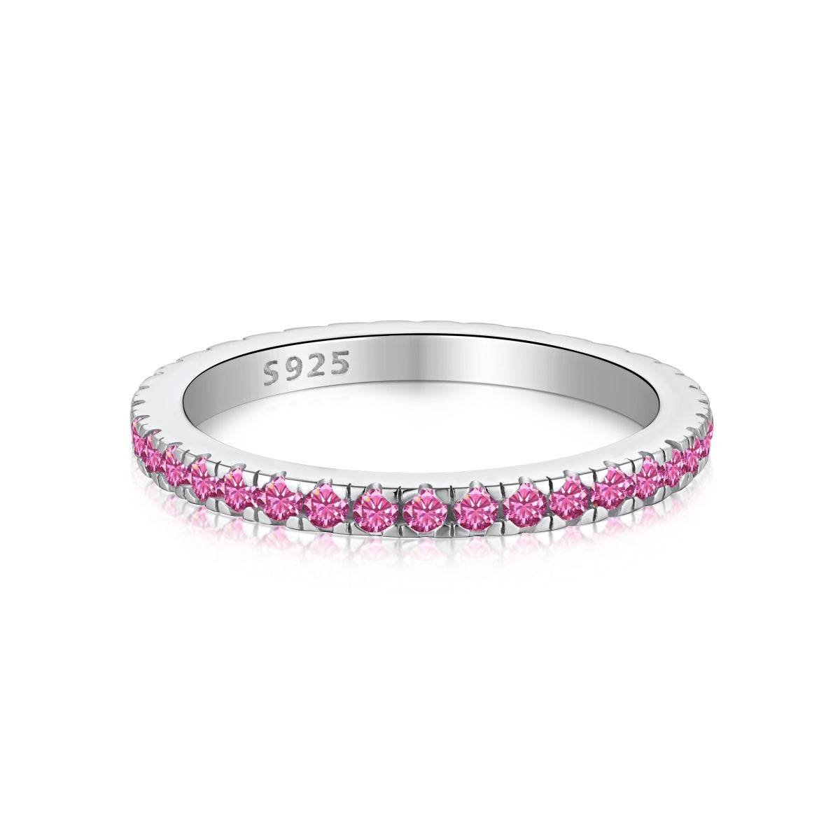 [Max Jewelry ]Delicate Sparkling Round Cut Daily Ring