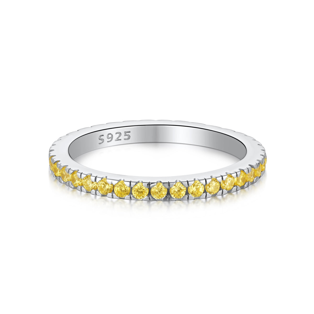 [Max Jewelry ]Delicate Sparkling Round Cut Daily Ring