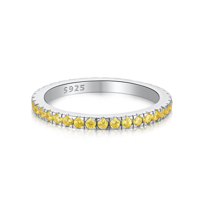 [Max Jewelry ]Delicate Sparkling Round Cut Daily Ring