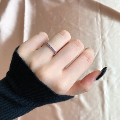 [Max Jewelry ]Delicate Sparkling Round Cut Daily Ring