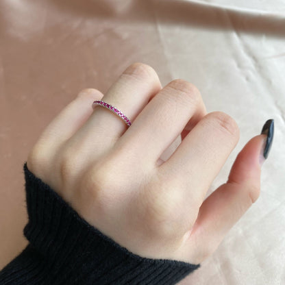 [Max Jewelry ]Delicate Sparkling Round Cut Daily Ring