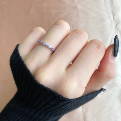 [Max Jewelry ]Delicate Sparkling Round Cut Daily Ring