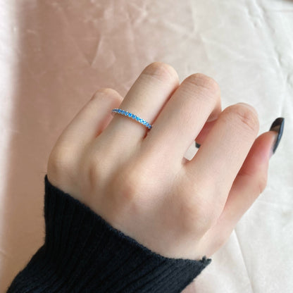 [Max Jewelry ]Delicate Sparkling Round Cut Daily Ring