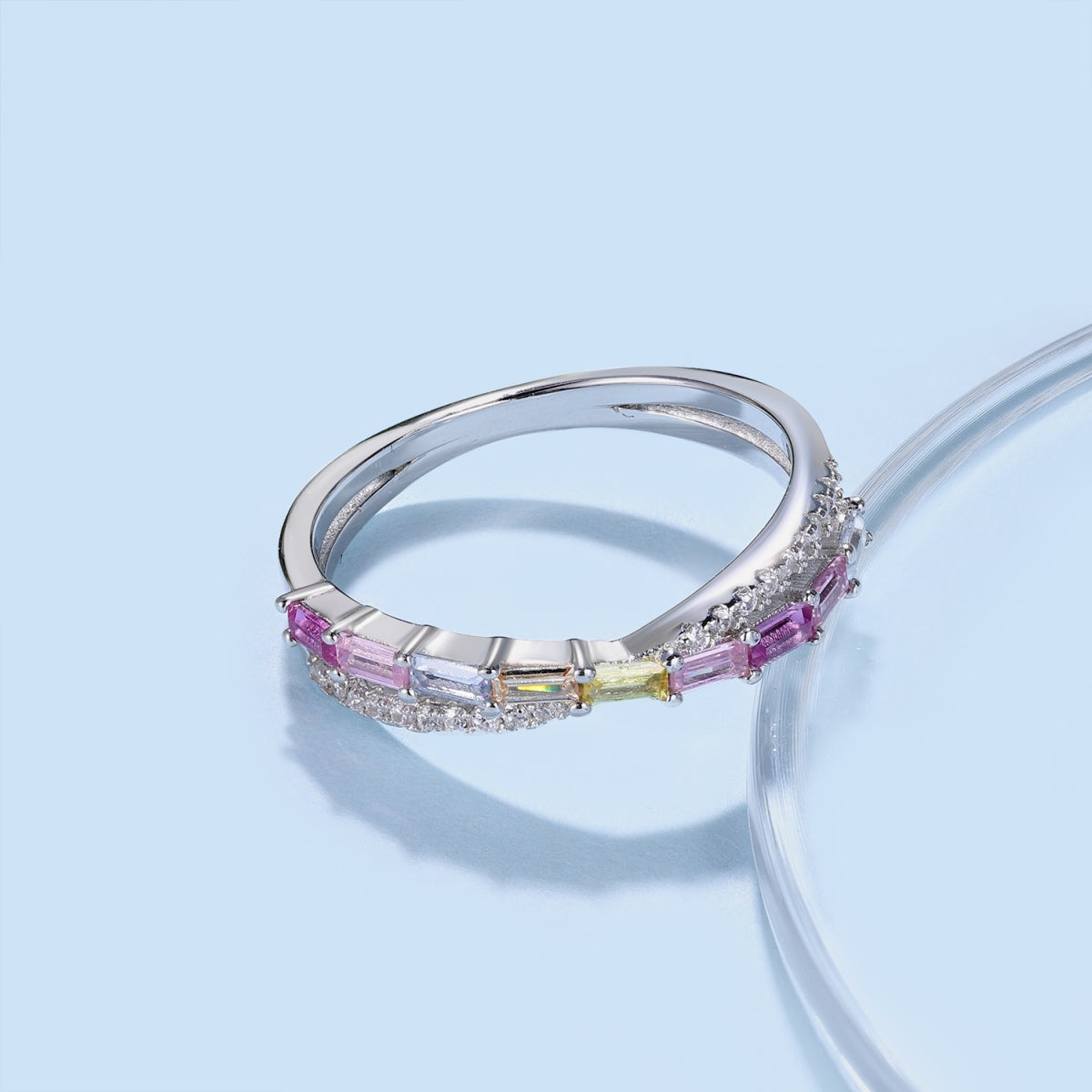 [Max Jewelry ]Energetic Elegant Radiant Cut Party Ring