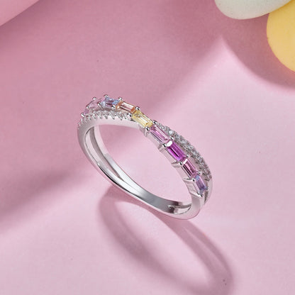 [Max Jewelry ]Energetic Elegant Radiant Cut Party Ring