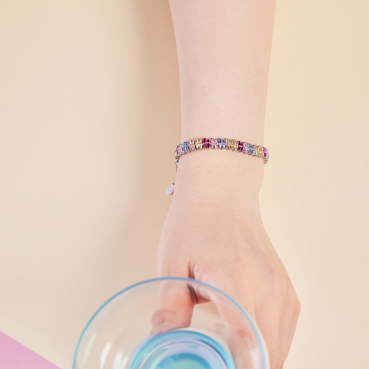 [Max Jewelry ]Sparkling Exquisite Multi Cut Party Bracelet