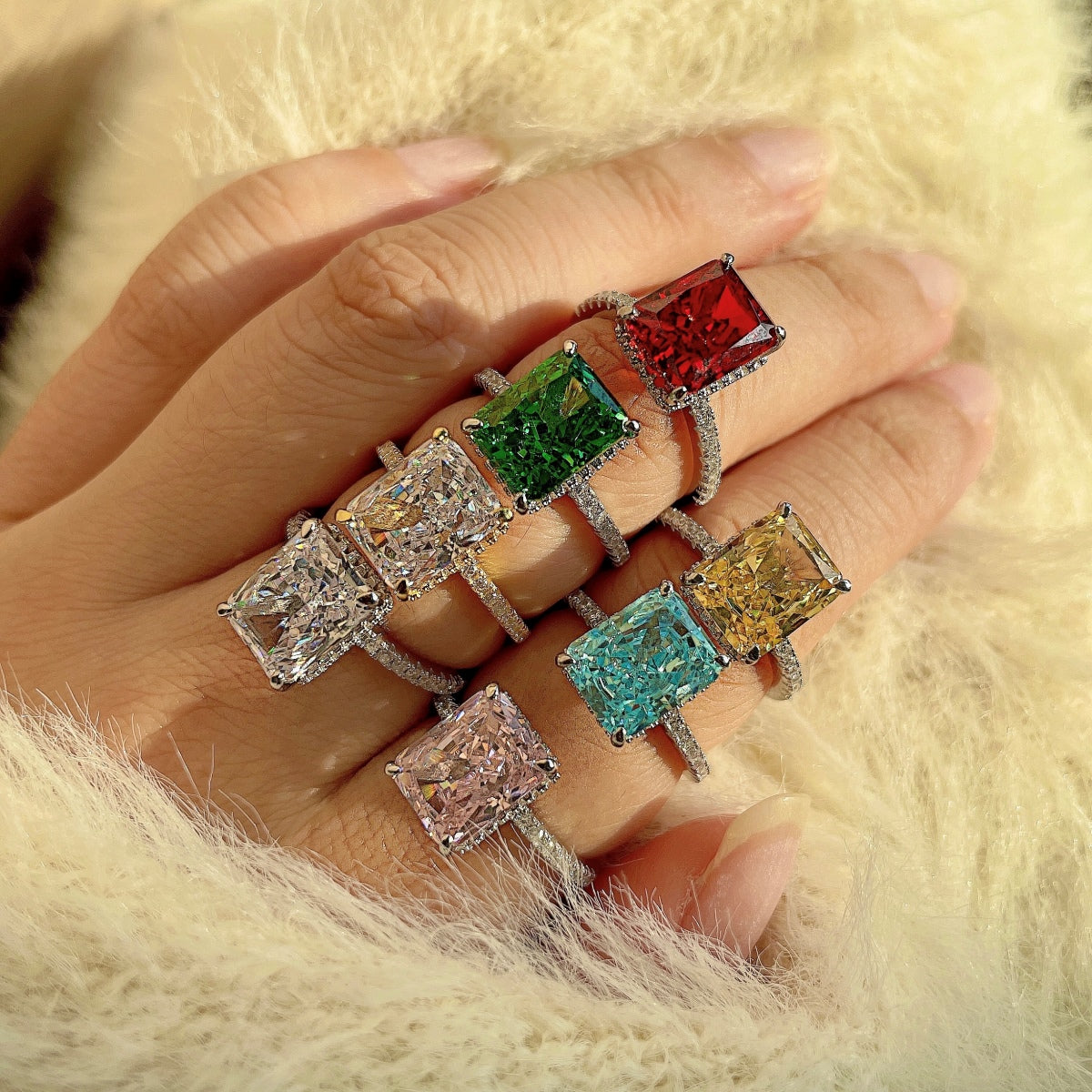 [Max Jewelry ]4.0 Carat Luxurious Engagement Ring