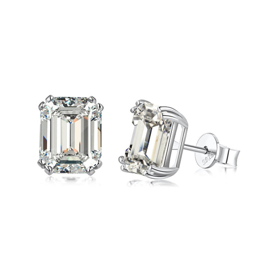 [Max Jewelry ]Dazzling Square Shape Earrings