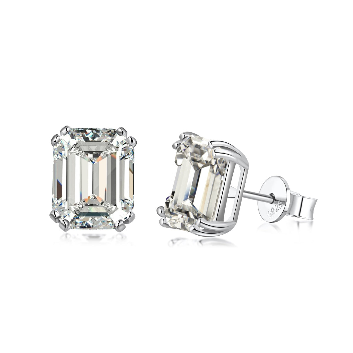 [Max Jewelry ]Dazzling Square Shape Earrings