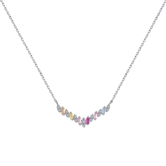 [Max Jewelry ]Dazzling Rainbow Necklace