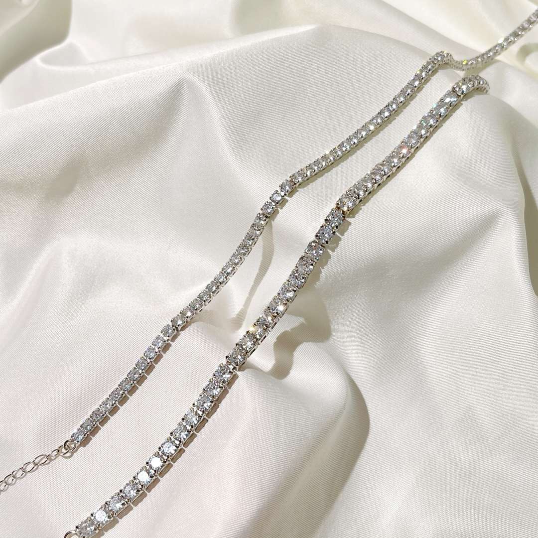 [Max Jewelry ]Elegant Tennis Chain Necklace