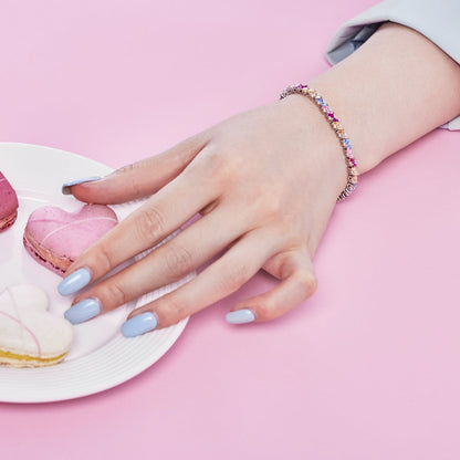 [Max Jewelry ]Ornate Sparkling Multi Cut Party Bracelet