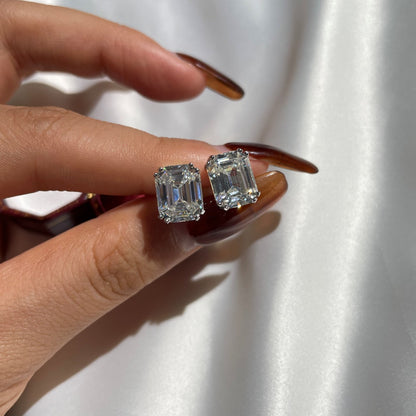 [Max Jewelry ]Dazzling Square Shape Earrings