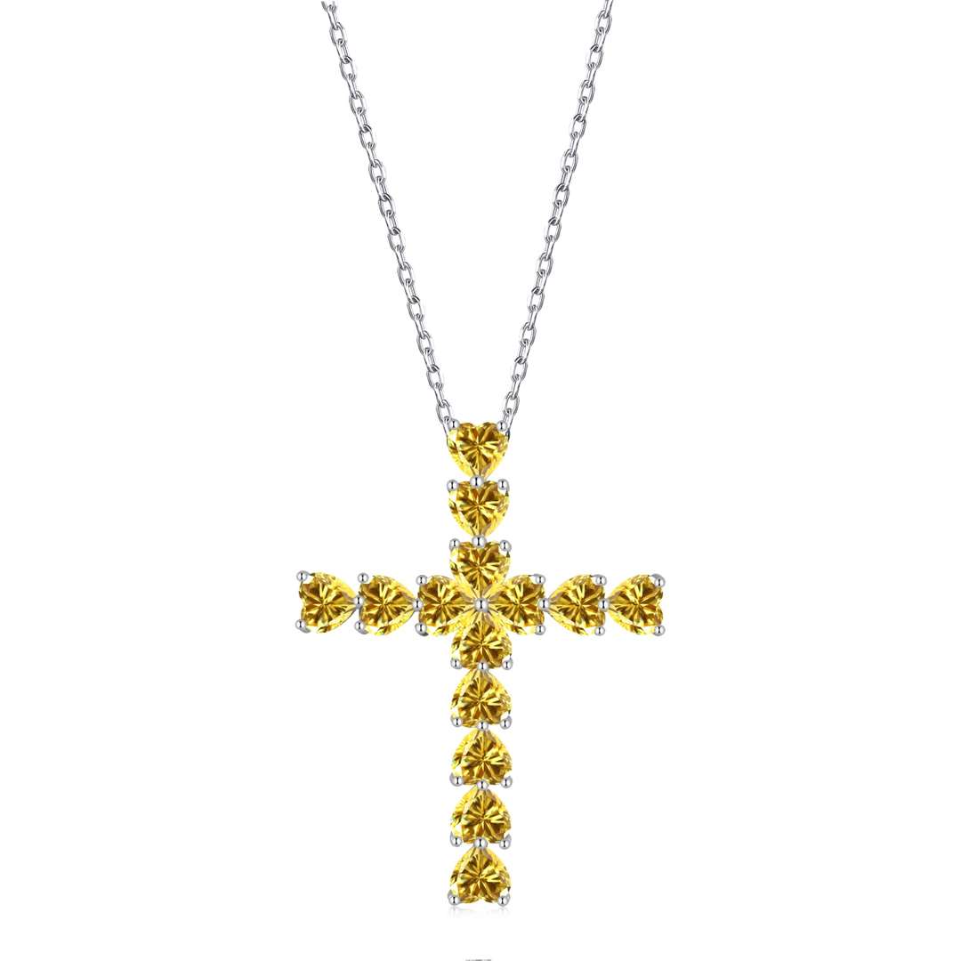 [Max Jewelry ]Radiant Cross Shape Necklace