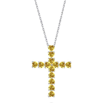 [Max Jewelry ]Radiant Cross Shape Necklace