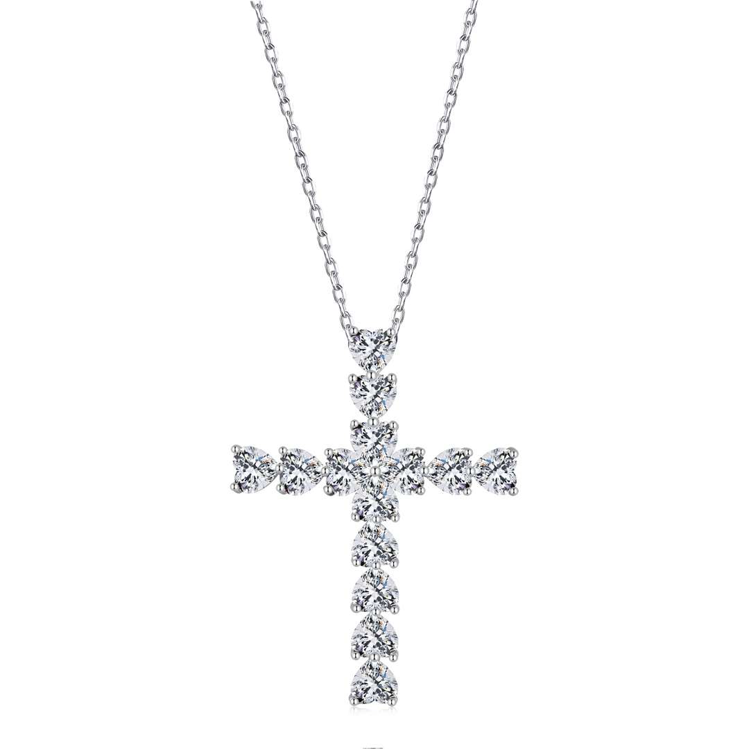 [Max Jewelry ]Radiant Cross Shape Necklace