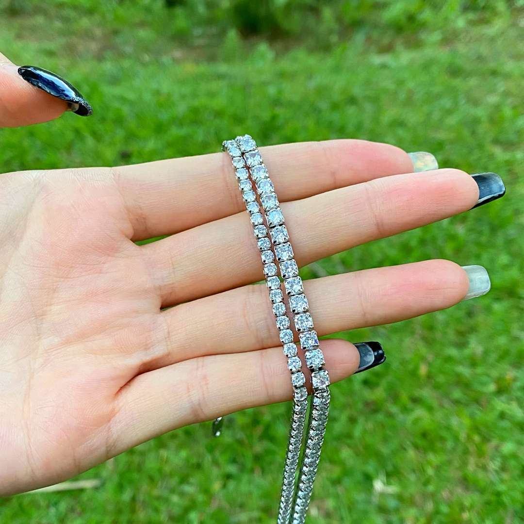 [Max Jewelry ]Elegant Tennis Chain Necklace