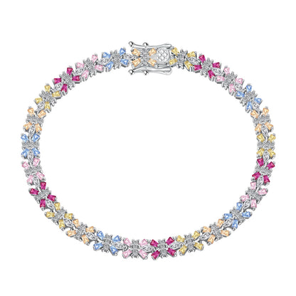 [Max Jewelry ]Radiant Colorful Emerald Cut Party Bracelet