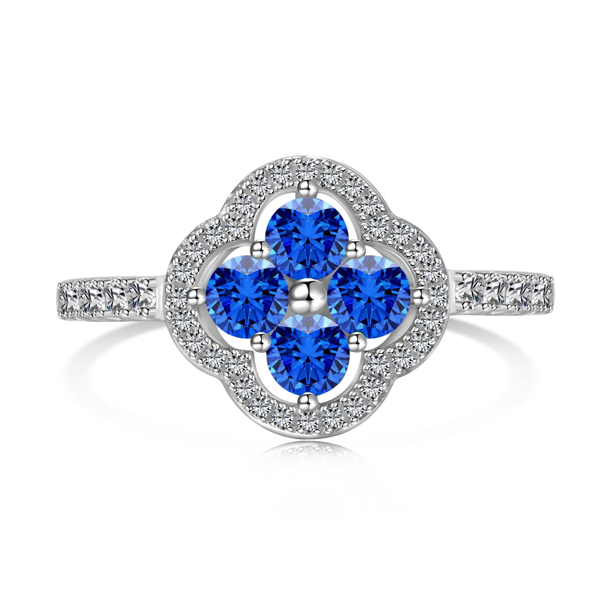 [Max Jewelry ]Four Leaf Clover Flower Design Ring