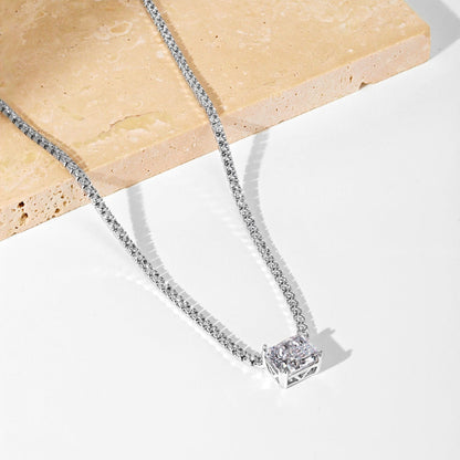 [Max Jewelry ]4.0 Carat Elegant Radiant Cut Necklace