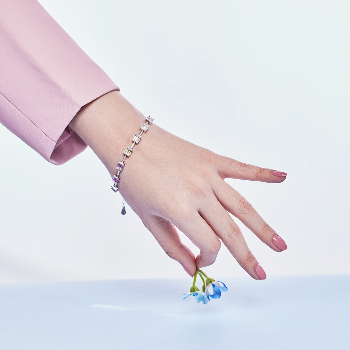 [Max Jewelry ]Dainty Charming Emerald Cut Daily Bracelet